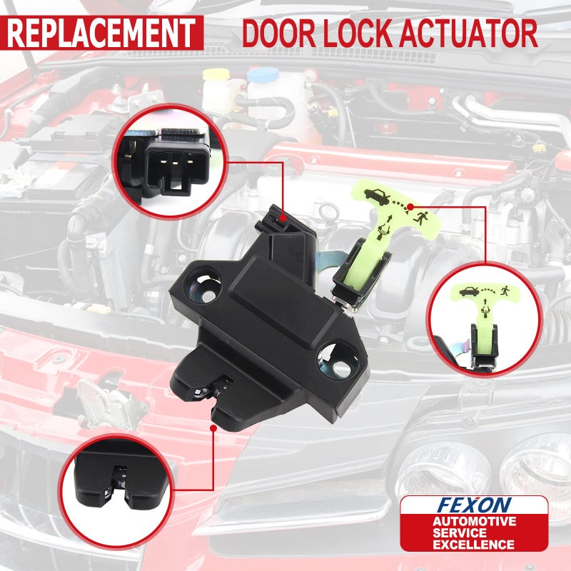 FEXON Trunk Latch Door Lock Actuator Assembly Replacement for 2009-2013 Toyota Corolla Luggage Compartment 64600-02040 - Image 4